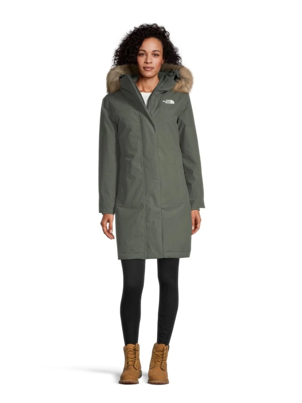 The north face women’s arctic parka in new taupe green